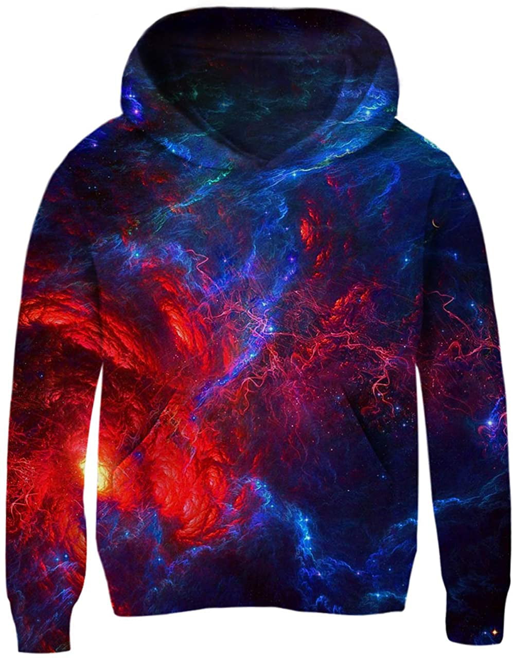 Unisex Hoodies for Kids 3D Prints Sweatshirts Pullover with Pocket for 7-15 Years