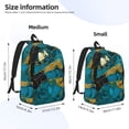 thumbnail image 3 of Yiaed Watercolor Blue Marbled Print Backpack, Premium Laptop Backpack, Travel Backpack for Women, Lightweight Backpacks, Comfortable Back Pack-Medium, 3 of 7