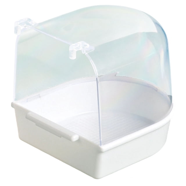 Bañera colgante para pájaros pequeños y medianos. Accesorios para jaulas. Piscina para pájaros para exterior e interior.