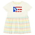 thumbnail image 3 of Inktastic Puerto Rico Flag in Text Girls Baby Dress, 3 of 5