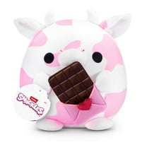 SNACKLES 8 inch Valentines Snackle, (Chocolate) Cloud the Cow, Ultra Soft Plush Toy by ZURU