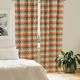 thumbnail image 2 of Ambesonne Trippy Curtains, Zig Zags Boho Striking, Pair of 28"x84", Multicolor, 2 of 5