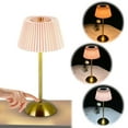 thumbnail image 5 of HBASD Cordless Table Lamp With Pleated Lampshade Rechargeable Night Light Daily Lighting Supplies (Pink）, 5 of 10