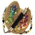 thumbnail image 3 of Painter's Palette Mary Frances Designer Handbag Art Brush Gold Rainbow Bag Beaded NEW, 3 of 8
