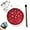 Red, variant on Steel Tongue Drum- 3 Inch 6 Notes Rain Drum for Garden, Waterproof Rain Drum for Outside When It Rains, Mini Hand Yard Rhythm Rain Drum for Outdoor Garden Symphony (Black)