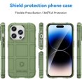 thumbnail image 2 of Durable Sturdy Phone Case for iPhone 14 Pro Max, Heavy Duty Shockproof Slim Rugged Phone Case Bumper Rugged Cover for iPhone 14 Pro Max HD Green, 2 of 14