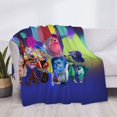 thumbnail image 3 of Animated Inside Out Flannel Blanket Cozy Ultra-Soft Micro Throw Blanket For Bed Sofa Couch Car Office Camping Travel All Season Fleece Blanket 60"x50", 3 of 8
