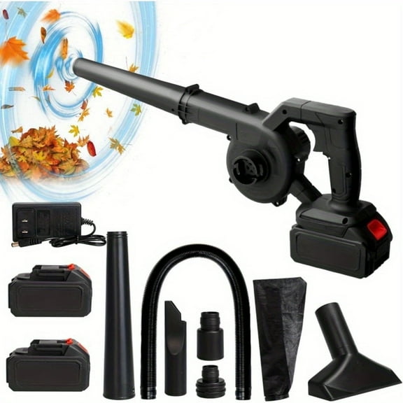 KingFurt 21V Cordless Leaf Blower and Vacuum, Lightweight, Handheld 2-in-1