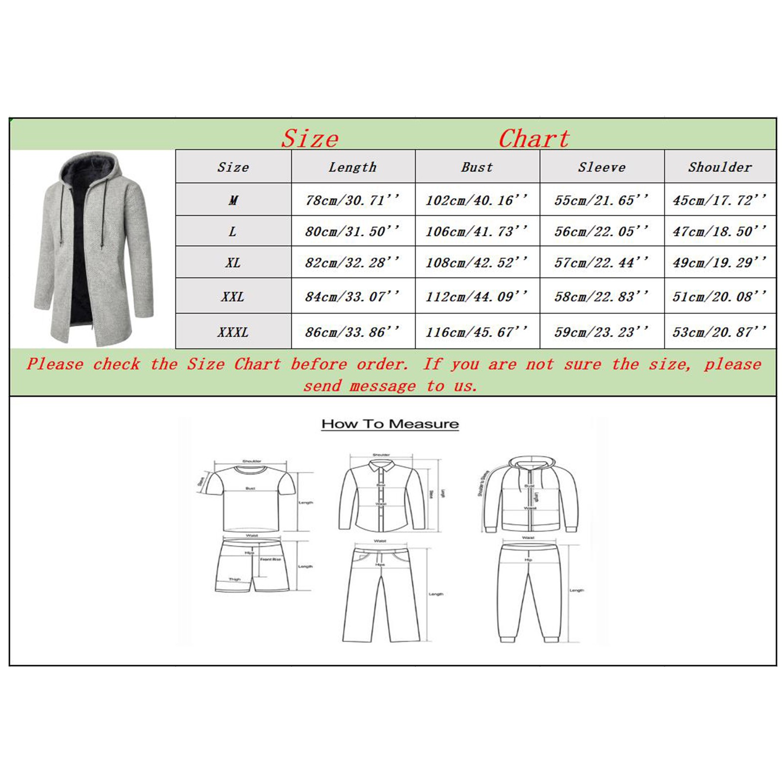 Mens Autumn And Winter Solid Hooded Zipper Warm Cardigan Knitted Coat ...