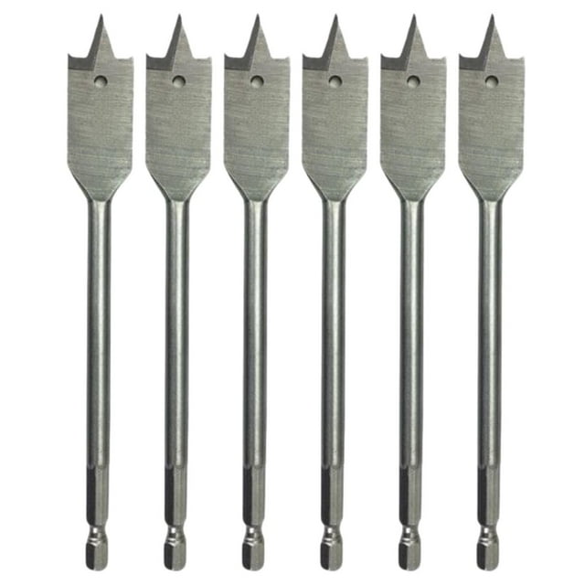 Juego de brocas Drill America Spade/Paddle para madera, 6 unidades