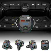 2025 New Clearance Mini Car Mp3 Bluetooth Player Car Hands- USB Charging Fm Transmitter Light Receiver