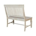 thumbnail image 4 of Vista Slat Back Solid Wood Bench - Unfinished, 4 of 7