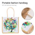 thumbnail image 3 of Bolsas Almacenamiento Compras Lino Verano DIY Con Pintura Diamantes 5D Cgtredaw, 3 of 8