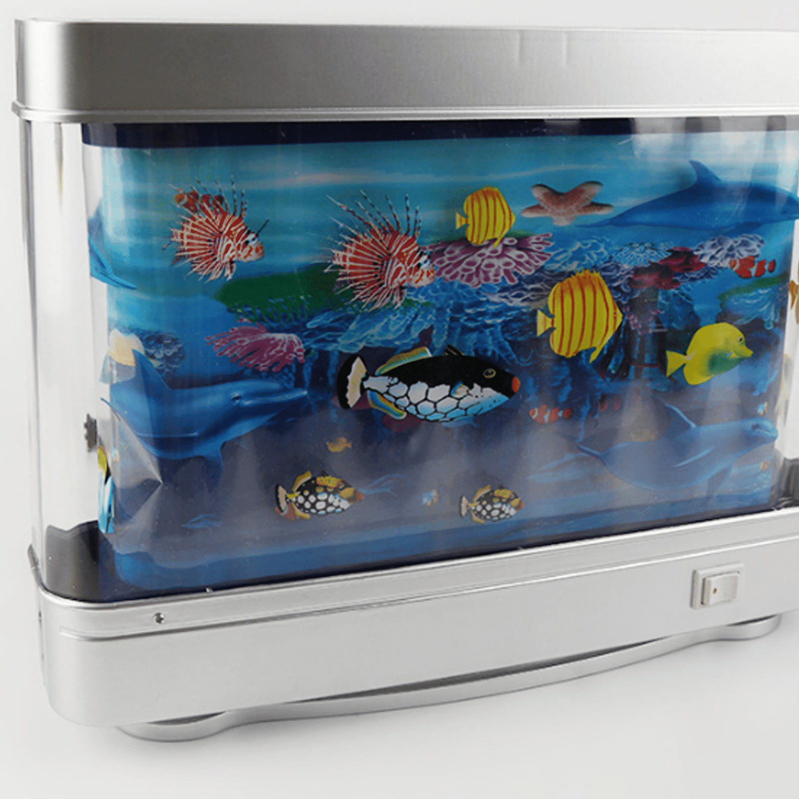 GJX Ocean Lamp Charming Night Light Fake Fish Tank Aquarium Ornamentation Aquarium Lamp Halloween Regulations