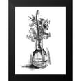 thumbnail image 2 of OnRei 15x18 Black Modern Framed Museum Art Print Titled - Inked In A Vase, 2 of 5
