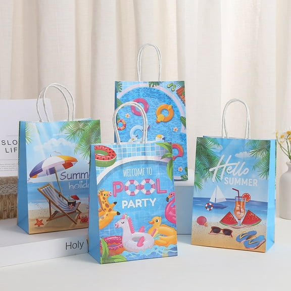 16 PCS Cartoon Anime Party Favor Candy Bags for Anime Themed Birthday Supplies Decor,Birthday Game Party Kraft Paper Goodie Gift Bag Decorations（5.9" x 3.1" x 8.2"）