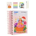 thumbnail image 3 of Dress up Sticker Book Girls DIY Juguetes educativos de aprendizaje Actividades para Crear diseños Sticker Activity Books Set para edades 4, 5,, 3 of 9