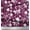 Dark Magenta, variant on Soimoi Cotton Voile Fabric Leaves & Floral Clip Art Print Fabric by the Yard 42 Inch Wide