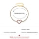 thumbnail image 3 of Pulseras para mujer, regalos para mujer, pulsera de moda para mujer con corazón dulce, creativa, brillante, con diamantes de imitación, color melocotón, minimalista, versátil, cadena de tenis, pulsera, 3 of 5