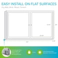 thumbnail image 4 of Ghent's 36" x 60" 2 Door Enclosed Rubber Bulletin Board in Black, 4 of 7