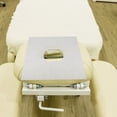 thumbnail image 4 of GAXIRE 100 Draps Housse de Lit Facial Spa Fibre Ultrafine Blanche avec Trou Rond pour Massage Thérapie Clients, 4 of 7