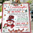 thumbnail image 2 of Personalized To My Granddaughter Quilt/Single Layer Fleece Blanket - Gift Idea, 2 of 8