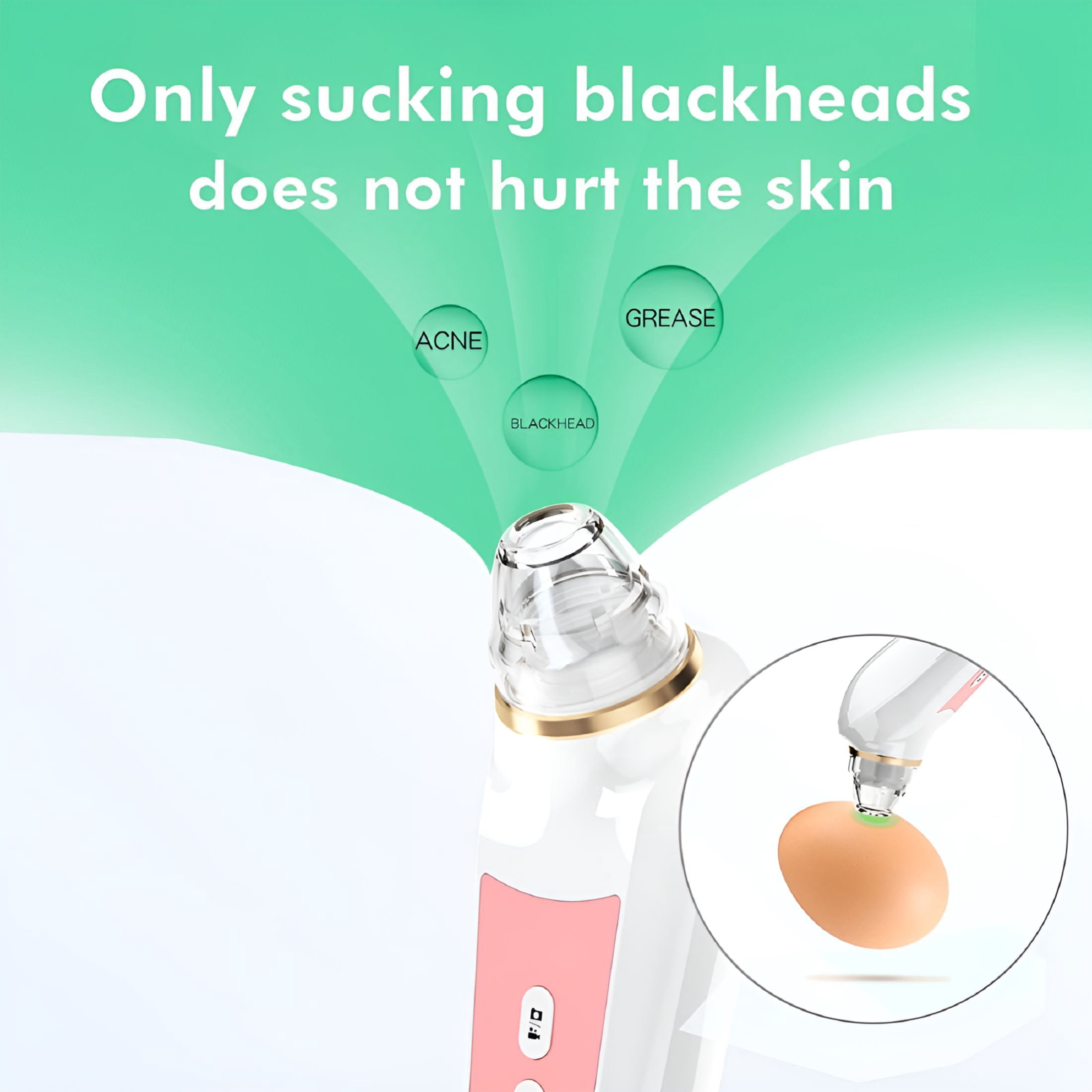 HBMYN Blackhead Remover Vacuum with Camera,5 Modes USB Rechargeable Pore Cleaner
