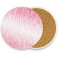 thumbnail image 2 of Coolnut Rose Gold Color Coasters for Drinks Set of 4, Absorbent Ceramic Drink Coaster with Cork Base for Wooden Coffee Table, Cool Housewarming Gift for Home Decor Gifts, 2 of 6