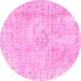 thumbnail image 1 of Ahgly Company Indoor Round Persian Pink Traditional Area Rugs, 6' Round, 1 of 4