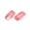 thumbnail image 2 of 5 pc Cherry Quartz Glass Oval Pendants Oval Ring Charms 30x15~16x5~6mm Hole: 17.5~19.5x3.5~4.5mm, 2 of 3