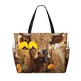 thumbnail image 1 of Disketp Vintage Sunflower Cow Bolsa de Playa de Gran Capacidad, Bolso Impermeable y a Prueba de Arena para Mujer, Ideal para Playa, Piscina y Natación, 1 of 7
