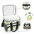 thumbnail image 6 of FORMRS Insulated Cooler Bag 24 Cans Capacity Soft Leakproof Lunch Box with Side Pockets, Avocado, 6 of 7