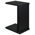 thumbnail image 6 of Clower Engineered Wood C-Shaped Sofa Side Table Black, 6 of 10