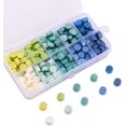 thumbnail image 1 of 24 Colors Octagon Sealing Wax Beads - 600 Pieces Packed in Plastic Box, 1 of 7