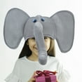 thumbnail image 2 of Sombrero de elefante divertido, sombrero de elefante de dibujos animados, sombrero de disfraz de animal, lindo sombrero, accesorio de disfraz de elefante de Halloween, accesorio para fotos, 2 of 5