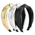 thumbnail image 1 of Bandeau, 3pcs Mode PU Tissu Cheveux Bande Cheveux Beauté Outil Habilement Conçu, 1 of 8