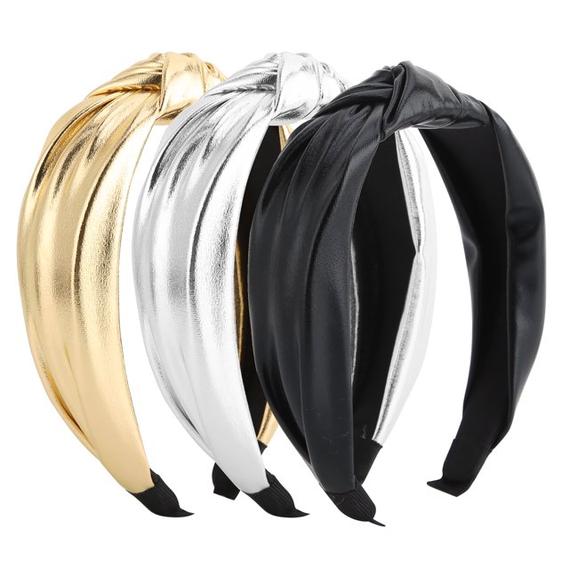 Bandeau, 3pcs Mode PU Tissu Cheveux Bande Cheveux Beauté Outil Habilement Conçu