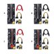 thumbnail image 4 of Moyic Placa Exender PCI-E 1x a 6x, módulo de tarjeta USB 3,0 de 6 pines, adaptador de placa base de PC de escritorio con indicador LED, minero Electrónica miscelánea  Ranura roja + cable negro, 4 of 8
