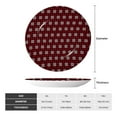 thumbnail image 2 of Balery Red Buffalo Plaid Merry Christmas Print Bone China Decorative Plate Ceramic Dinner Plates Art Crafts with Display Stand-10in, 2 of 6