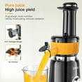 ORFELD Masticating Juicer for Fruits and Vegetables, Powerful Small