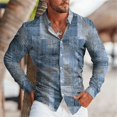 thumbnail image 1 of Traje de manga larga para hombre de moda, camisa de solapa retro, material de alta calidad, suave, cómodo, saludable, para exteriores, alta calidad, 2024 nuevo, 1 of 6