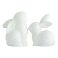 thumbnail image 2 of 2PC Bunny Statues Home Decor Bunny Decorations for Home Modern Style Rabbits Figurine Statues for Home Decor Accents Living Room Office Table Bookshelf Desk Bedroom Easter Decoration, 2 of 5