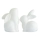 thumbnail image 2 of Adornos de conejo para mueble de TV o estantería, figuras de conejo de cerámica para decoración del hogar, pequeñas figuras de conejo para sala de estar, estudio, soporte de TV, estantería, 2 of 9