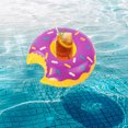 thumbnail image 3 of Posavasos Inflable Con Forma Donut Posavasos Flotante para (púrpura) Superventas Ins, 3 of 8