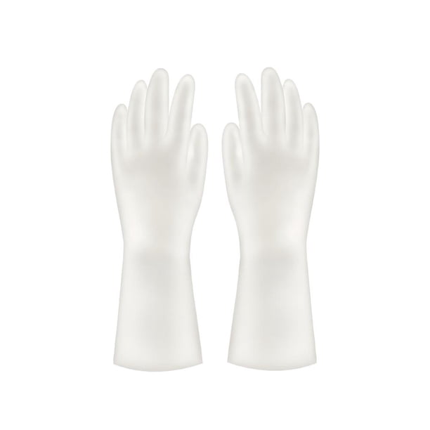 Wartleves Guantes de cocina Guantes impermeables para lavar platos Guantes de goma calientes