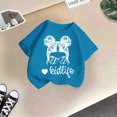 thumbnail image 2 of Easter Tops For Girls Cute Graphic Print Round Neck Short Sleeve Tee Toddler Kids Summer Casual T Shirt Cute Stylish Tshirt for Kids Sports Wear, 2 of 4