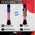 thumbnail image 2 of ICBEAMER 3" 76mm Mini United States Country Flag Patriotic Style Aluminum Universal Auto Vehicle Car Radio Antenna, 2 of 9