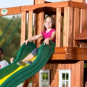 Backyard Discovery Tanglewood Cedar Wood Swing Set, Slide, Clubhouse, Playhouse, Snack Bar