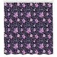 thumbnail image 3 of Ambesonne Floral Shower Curtain, Flower Patterned Design, 69"Wx84"L, Lilac Dark Purple White, 3 of 3