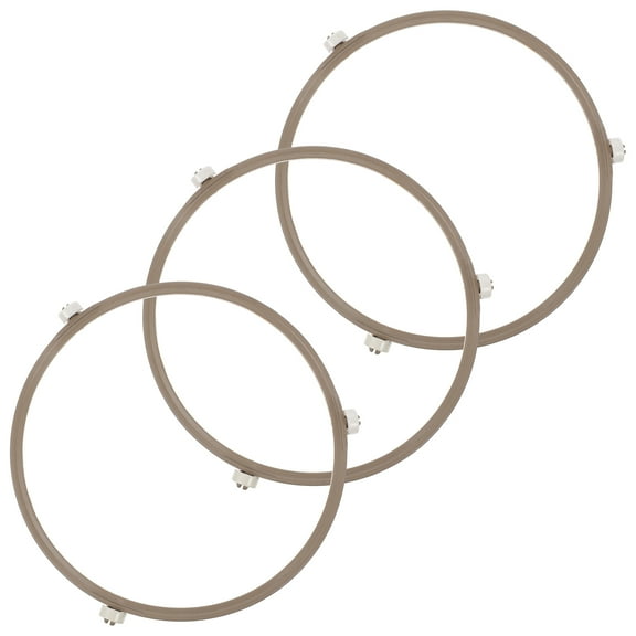 Microwave Oven Turntable Ring Set White Plastic High Temperature Resistance 3PCS